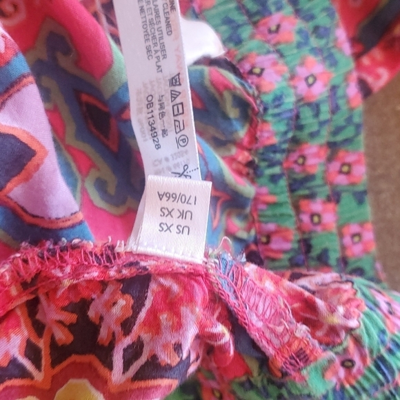 Anthropologie Joanie Boho Harem Colorful Sz. XS Pants Made in India - Picture 13 of 13
